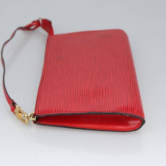 LOUIS VUITTON Epi Pochette Accessoires Accessory Pouch Red M52987 Auth bs19522 - Picture 4 of 16